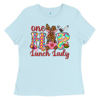 Baby Blue One hip lunch lady Ladies Tee - Neo Western