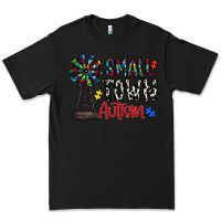 Black small town autism Premium Tee - CowhideDigitalArt