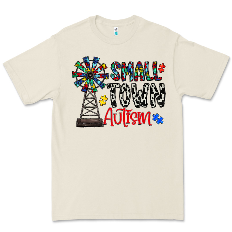 Small Town Autism Premium Tee by CowhideDigitalArt | Teevron