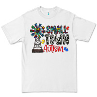 White small town autism Premium Tee - CowhideDigitalArt