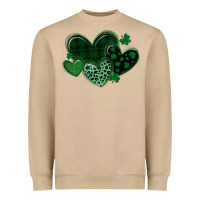 Mushroom leopard hearts st patricks day Heavyweight Sweatshirt - MaliasSmallBusiness
