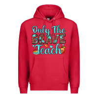 Cardinal only the brave teach Premium Hoodie - JahusDesignShop