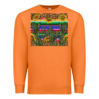 Carrot western desert with leopard and sunflowers tumbler tbs Premium Sweatshirt - TumblerDesignByShophia