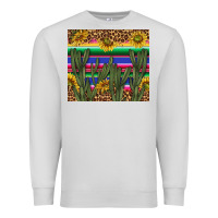 Dove Grey western desert with leopard and sunflowers tumbler tbs Premium Sweatshirt - TumblerDesignByShophia