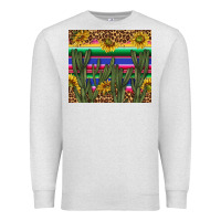 Oatmeal Heather western desert with leopard and sunflowers tumbler tbs Premium Sweatshirt - TumblerDesignByShophia
