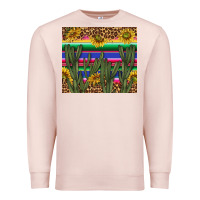 Pale Pink western desert with leopard and sunflowers tumbler tbs Premium Sweatshirt - TumblerDesignByShophia
