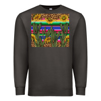 Smoke western desert with leopard and sunflowers tumbler tbs Premium Sweatshirt - TumblerDesignByShophia