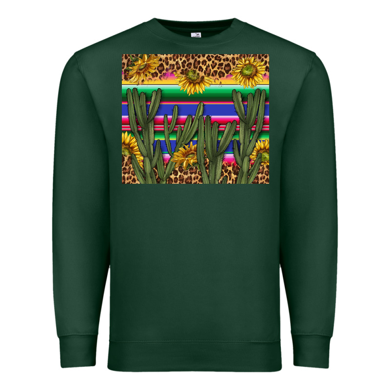 Western Desert With Leopard And Sunflowers Tumbler Tbs Premium Sweatshirt by TumblerDesignByShophia | Teevron