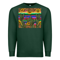 Sports Green western desert with leopard and sunflowers tumbler tbs Premium Sweatshirt - TumblerDesignByShophia