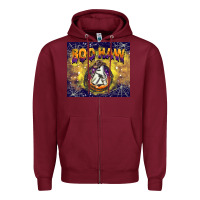 Burgundy boo haw tumbler Zipper Hoodie - BarkalooDesign