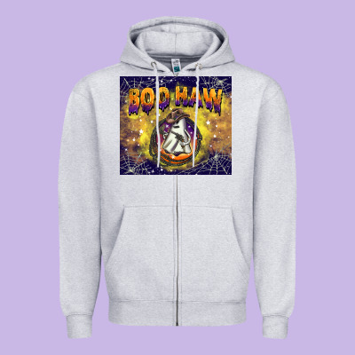 Boo Haw Tumbler Zipper Hoodie Designed By Barkaloodesign