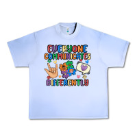 Grape Ice everyone communicates differently Urban Heavy Tee - MaliasSmallBusiness