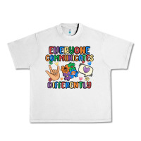 Lunar Rock everyone communicates differently Urban Heavy Tee - MaliasSmallBusiness