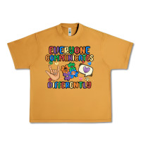 Peanut Butter everyone communicates differently Urban Heavy Tee - MaliasSmallBusiness