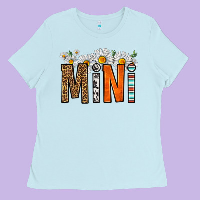 Western Daisies Mini Ladies Tee Designed By Hra Design Shop