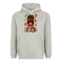 Moon Dust one merry nurse afro messy bun Heavyweight Hoodie - texasbilliewilder
