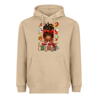 Mushroom one merry nurse afro messy bun Heavyweight Hoodie - texasbilliewilder