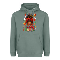 Sage one merry nurse afro messy bun Heavyweight Hoodie - texasbilliewilder