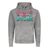 Cloud Rock western blessed nurse pink floral arrow Vintage Hoodie - BarkalooDesign