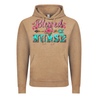 Vintage Coffee western blessed nurse pink floral arrow Vintage Hoodie - BarkalooDesign