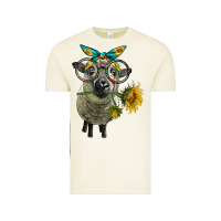 Vintage Arctic cute hempshire sheep with eyeglasses Vintage Tee - LillyAllenDesigns