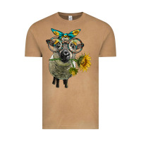 Vintage Camel cute hempshire sheep with eyeglasses Vintage Tee - LillyAllenDesigns