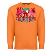 Carrot Happy Valentine's Day with teeth Valentine's Day Premium Sweatshirt - HowdyJamesFarm