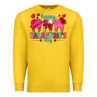 Lemon Happy Valentine's Day with teeth Valentine's Day Premium Sweatshirt - HowdyJamesFarm