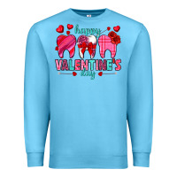 Ocean Blue Happy Valentine's Day with teeth Valentine's Day Premium Sweatshirt - HowdyJamesFarm
