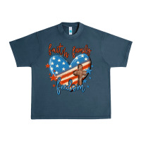 Midnight Navy faith family freedom Urban Heavy Tee - MaliasSmallBusiness