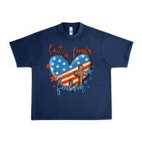 Navy faith family freedom Urban Heavy Tee - MaliasSmallBusiness