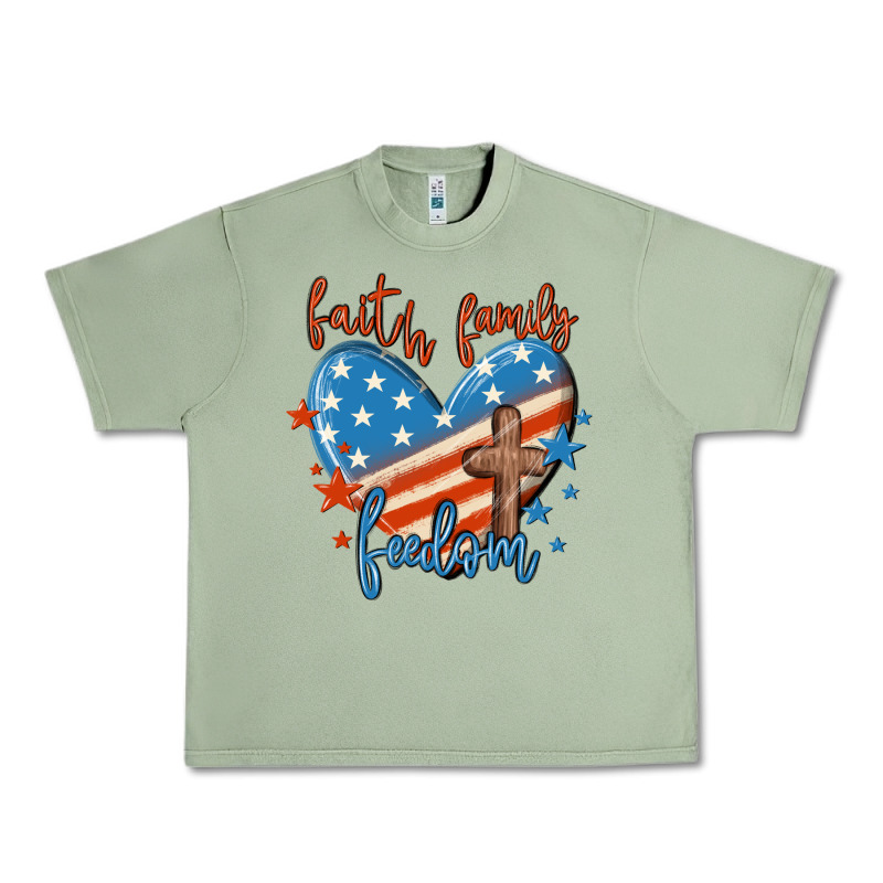 Faith Family Freedom Urban Heavy Tee by MaliasSmallBusiness | Teevron