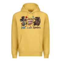 Antique Gold Faith love freedom 4th of july Premium Hoodie - HowdyJamesFarm