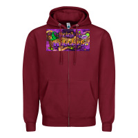 Burgundy drink up witches Zipper Hoodie - BarkalooDesign