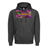 Charcoal Heather drink up witches Zipper Hoodie - BarkalooDesign