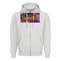 Dove Grey drink up witches Zipper Hoodie - BarkalooDesign