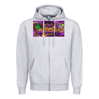 Heather Grey drink up witches Zipper Hoodie - BarkalooDesign