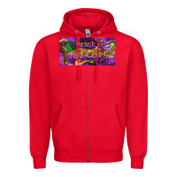 Red drink up witches Zipper Hoodie - BarkalooDesign