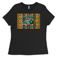 Black life is better in the country skinny metal can holder Ladies Tee - HRA Design Shop