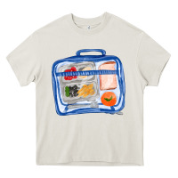 Cream lunchbox fa element Heavy Core Tee - FaDigitalArtStudio