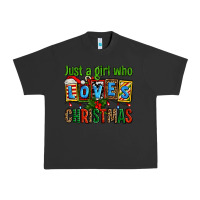 Pigment Black just a girl who loves christmas Urban Heavy Tee - AdoDesignShop