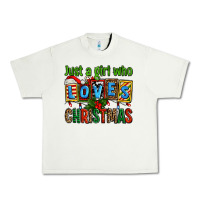 Pistachio just a girl who loves christmas Urban Heavy Tee - AdoDesignShop