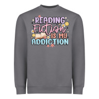 Storm reading fiction is my addiction Heavyweight Sweatshirt - MaliasSmallBusiness
