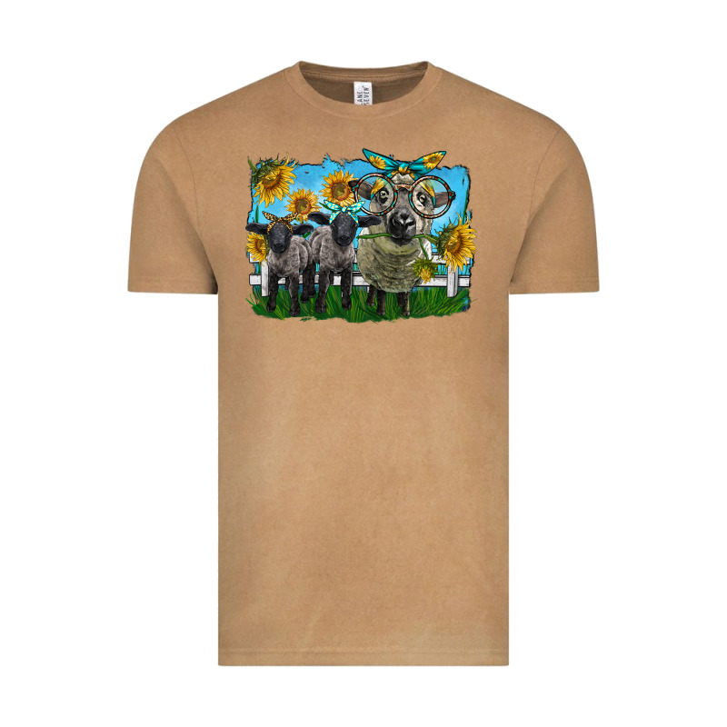 Cute Hempshire Sheep Family Vintage Tee by LillyAllenDesigns | Teevron