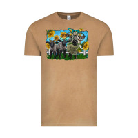Vintage Camel cute hempshire sheep family Vintage Tee - LillyAllenDesigns