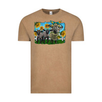 Vintage Coffee cute hempshire sheep family Vintage Tee - LillyAllenDesigns
