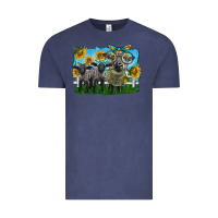 Vintage Denim cute hempshire sheep family Vintage Tee - LillyAllenDesigns