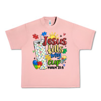 Salmon autism jesus fills my cup Urban Heavy Tee - MaliasSmallBusiness