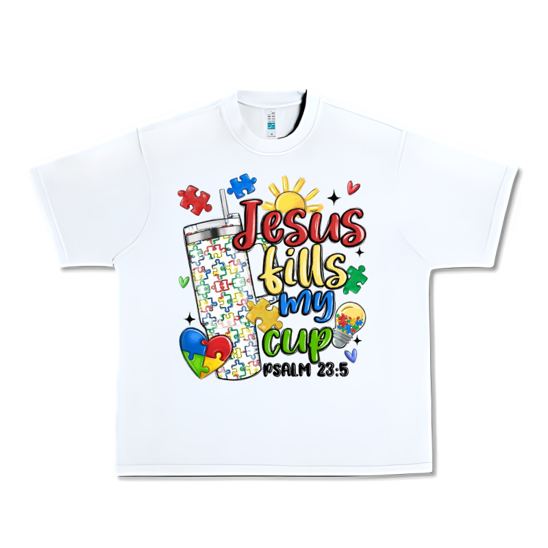 Autism Jesus Fills My Cup Urban Heavy Tee by MaliasSmallBusiness | Teevron