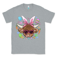 Heather Grey easter cow Classic Tee - MaliasSmallBusiness